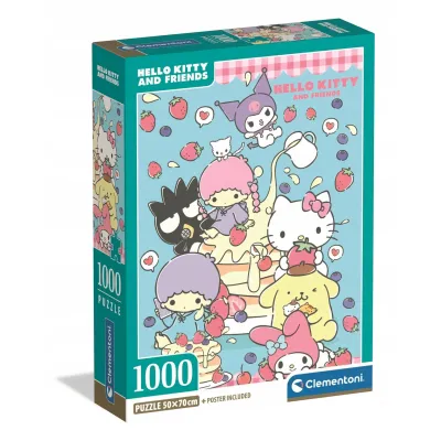 Clementoni PUZZLE 1000 elementów HELLO KITTY kot KOTEK