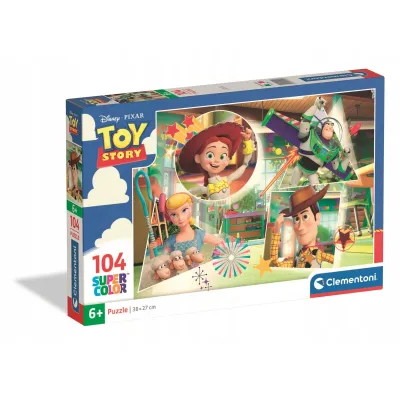 Puzzle 104 el. – Toy Story: Chudy, Buzz i Jessie – Clementoni
