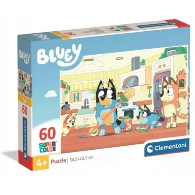 PUZZLE 60 EL. BLUEY UKŁADANKA DLA DZIECKA 4+ CLEMENTONI
