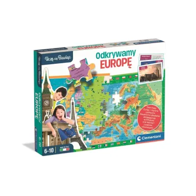 Clementoni Odkrywamy Europę – Gra edukacyjna UCZĘ SIĘ BAWIĄC!
