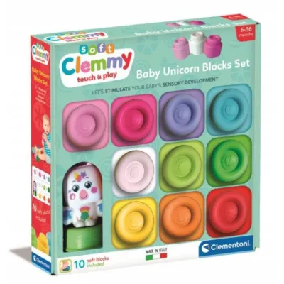 Miękkie Klocki 10 el. Baby Unicorn jednorożec Clementoni Miękkie Klocki 10 el. Baby Unicorn jednorożec Clementoni