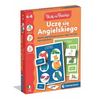 UKŁADANKA EDUKACYJNA UCZĘ SIĘ BAWIĄC UCZĘ SIĘ ANGIELSKIEGO 50435 CLEMENTONI