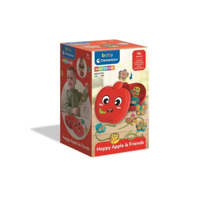 CLEMENTONI BABY MONTESSORI JABŁKO I PTZYJACIELE zabawka edukacyjna +18 mcy