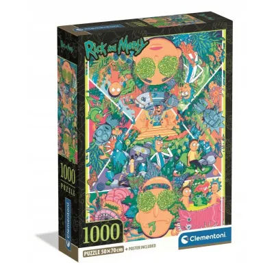 Puzzle 1000 elementów. Compact. Rick and Morty