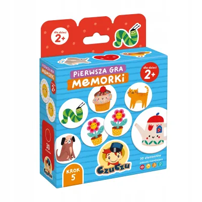 CzuCzu Pierwsza gra Memorki dla dzieci 2+, 15 par, rodzinna gra
