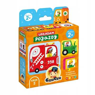 CzuCzu Układam pojazdy dla dzieci 2+ puzzle 4 elementy