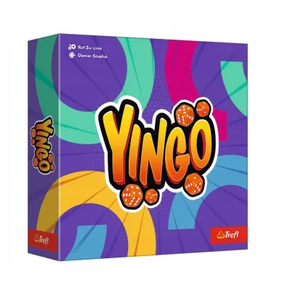 GRA RODZINNA PLANSZOWA YINGO 02996 TREFL ŻETONY KOŚCI
