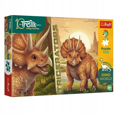 Puzzle Trefl 100 elementów INSPIRED BY DINO WORLD TRICERATOPS