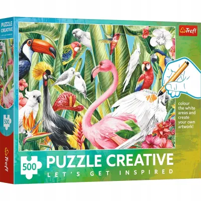 37564 TREFL PUZZLE 500EL. CREATIVE RAJSKIE PTAKI