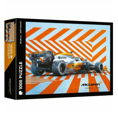 Puzzle 1000 elementów. Soft touch. Formuła 1. McLaren, Gulf Livery Trefl