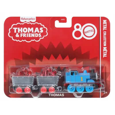 Tomek i Przyjaciele 80 rocznica Tomek Metalowa lokomotywa i 2 wagony JFV72