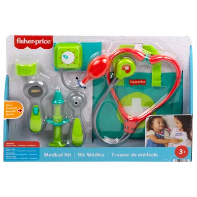 Fisher price Torba lekarska zestaw zabawek dla lekarzy 7 el HYH26