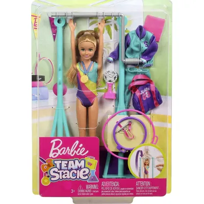Lalka Barbie Stacie Gimnastyczka Zestaw Mattel GBK59