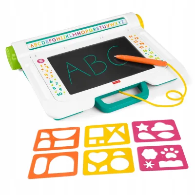 FISHER PRICE TABLICZKA ZNIKOPIS Rysuj i ucz się z ekranem LCD dla dzieci +3