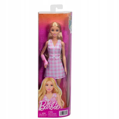 Barbie Fashionistas Lalka z gipsem Strój różowa kratka Zabawka 3+ JJN56