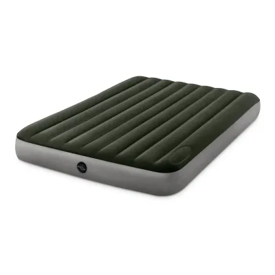 INTEX DUŻY WYGODNY KOMFORTOWY WYTRZYMAŁY DWUOSOBOWY MATERAC DMUCHANY 203X152CM
