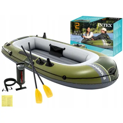 Ponton Wędkarski Seahawk 2 os. Intex Pompka + Wiosła 66332 MODEL 2026