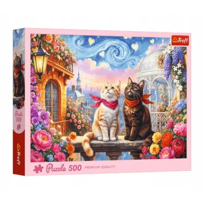 Trefl Puzzle 500 el Zakochane mruczki