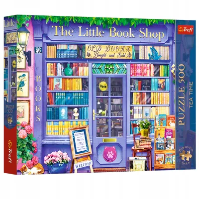 Trefl Puzzle 500 el Prem Plus Tea Time Sklepik z książkami 