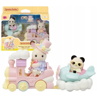 Sylvanian Families ZABAWNE POJAZDY w Parku Rozrywki zestaw z Figurkami