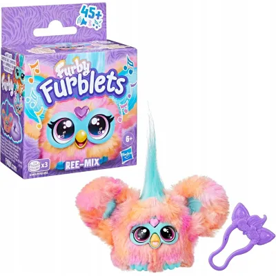 Furby - Furblets Maskotka interaktywna brelok Ree-Mix G1401