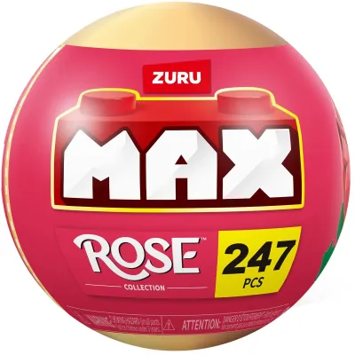 ZURU MAX Rose, zabawka konstrukcyjna, klocki róża, lawenda