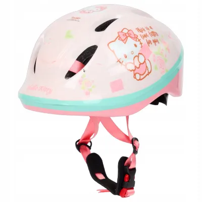Kask na rower hulajnogę Hello Kitty różowy 3+ Disney Volare lekki i wygodny Kask na rower hulajnogę Hello Kitty różowy 3+ Disney Volare lekki i wygodny