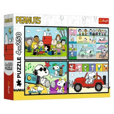 Trefl Puzzle 4x250 el Fistaszkowe przygody