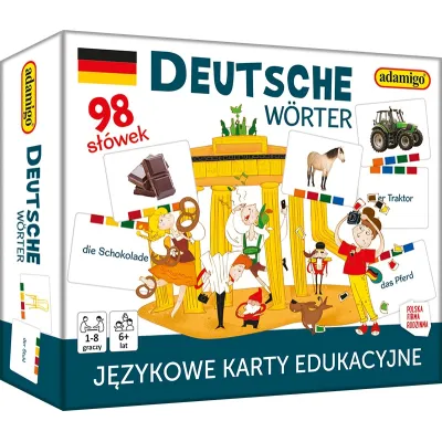 Deutsche Worter językowe karty edukacyjne 08049