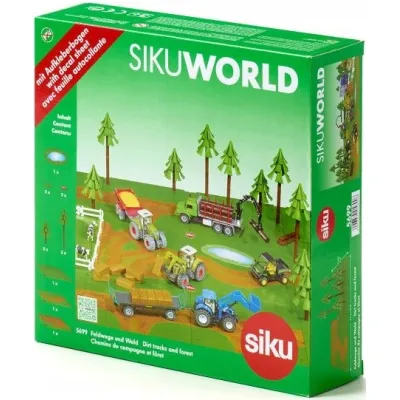 SIKU WORLD 5699 Akcesoria leśne - droga, las, staw SIKU WORLD 5699 Akcesoria leśne - droga, las, staw