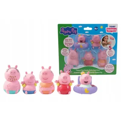 TOMY Świnka Peppa psikawki do kąpieli 5-pak E73923 TOMY Świnka Peppa psikawki do kąpieli 5-pak E73923