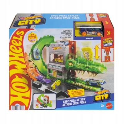 Hot Wheels City Krokodyl – Atak na pizzerię Zestaw JHL93 Hot Wheels City Krokodyl – Atak na pizzerię Zestaw JHL93