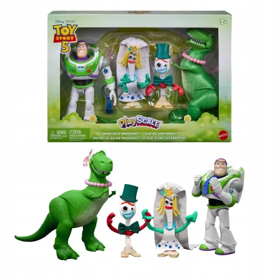 Disney Pixar Toy Story 5 PlayScale Figurki 4-pak filmowy Zestaw 3+ JKV22