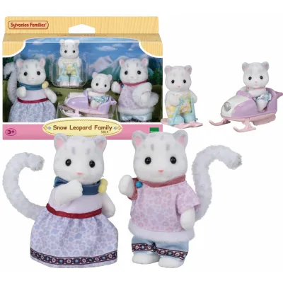 Sylvanian Families Rodzina śnieżnych leopardów zestaw Figurki Skuter Sylvanian Families Rodzina śnieżnych leopardów zestaw Figurki Skuter