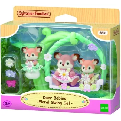 Sylvanian Families Jelonki na Kwiatowej Huśtawce 5801 Sylvanian Families Jelonki na Kwiatowej Huśtawce 5801