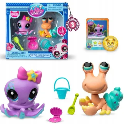 Littlest Pet Shop: Podwójny zestaw figurek zwierzątek seria S3 – różne warianty, 1 sztuka Littlest Pet Shop: Podwójny zestaw figurek zwierzątek seria S3 – różne warianty, 1 sztuka