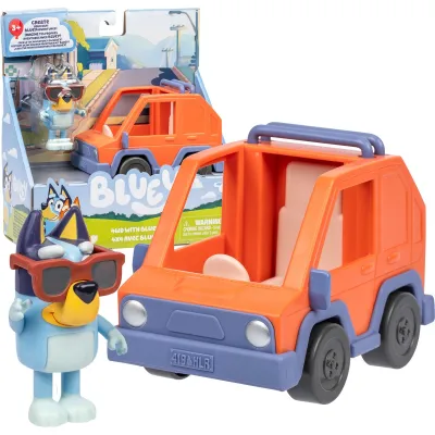 Moose Toys Samochód 4WD z figurką Bluey w okularach 18926 Moose Toys Samochód 4WD z figurką Bluey w okularach 18926