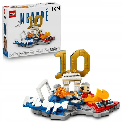 LEGO Edycje 43013 Kylian Mbappé - Gwiazdorskie Chwile Piłki Nożnej