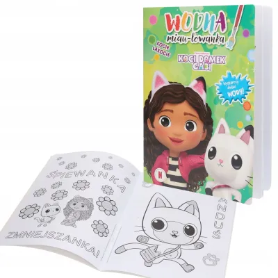Malowanka Kocie łakocie. Wodna miau-lowanka KOCI DOMEK GABI Malowanka Kocie łakocie. Wodna miau-lowanka KOCI DOMEK GABI