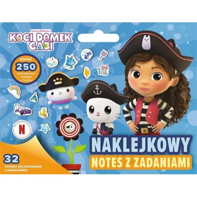 KOCI DOMEK GABI. NAKLEJKOWY NOTES Z ZADANIAMI. KOCI DOMEK GABI. NAKLEJKOWY NOTES Z ZADANIAMI.