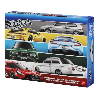 HOT WHEELS Zestaw 6 Aut Silver Series Euro Style