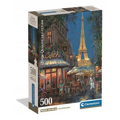 Clementoni Puzzle 500 el Compact Night at the EiffCafe Clementoni Puzzle 500 el Compact Night at the EiffCafe