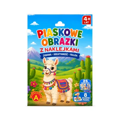 Alexander Piaskowe Obrazki z naklejkami Alpaka Alexander Piaskowe Obrazki z naklejkami Alpaka