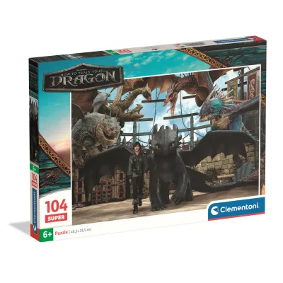 Clementoni Puzzle 104el. Jak wytresować smoka