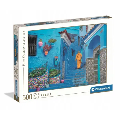 Clementoni Puzzle 500 el. HQ Blue Street of Chefchaouen Clementoni Puzzle 500 el. HQ Blue Street of Chefchaouen