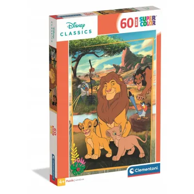 Clementoni Puzzle 60 el. Maxi. Super kolor. The Lion King