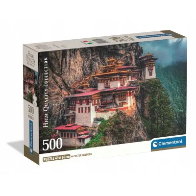 Clementoni Puzzle 500 el. Compact The Tigers Nest Clementoni Puzzle 500 el. Compact The Tigers Nest