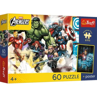 Trefl Puzzle 60 el Prem Plus Kids Razem silniejsi Trefl Puzzle 60 el Prem Plus Kids Razem silniejsi