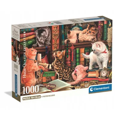 Clementoni Puzzle 1000 el. Compact Curious Whiskers