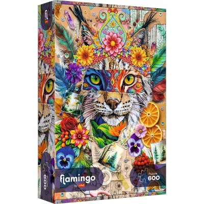 Trefl Puzzle 600 el Flamingo By Trefl Kolaż inspiracji